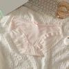 Women Panties Seamless Lace Bow Decor Soft Solid Color Elastic Thin High Waist Quick-drying Breathable Anti-septic Lady Underpants Briefs