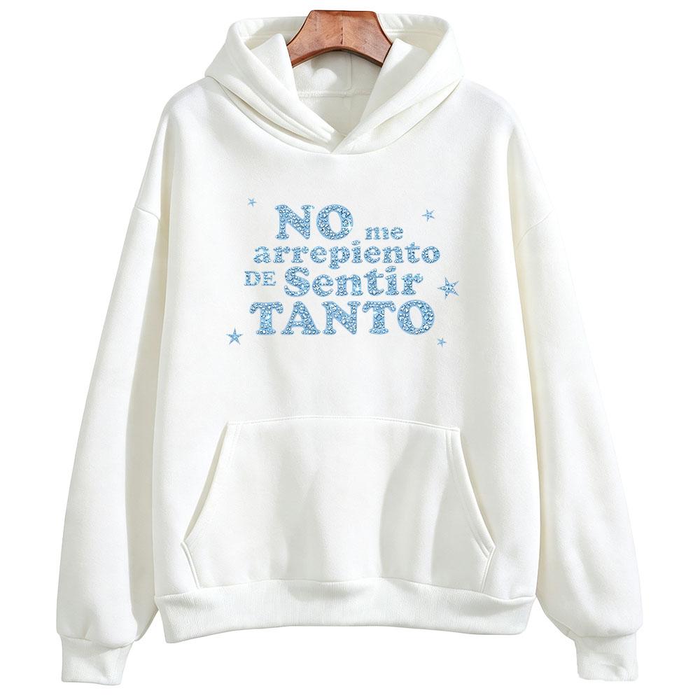 NMADST Bling Printed Hoodies Karol G Album NO ME ARREPIENTO DE SENTIR TANTO Sweatshirts Unisex Long Sleeve High Street Pullovers