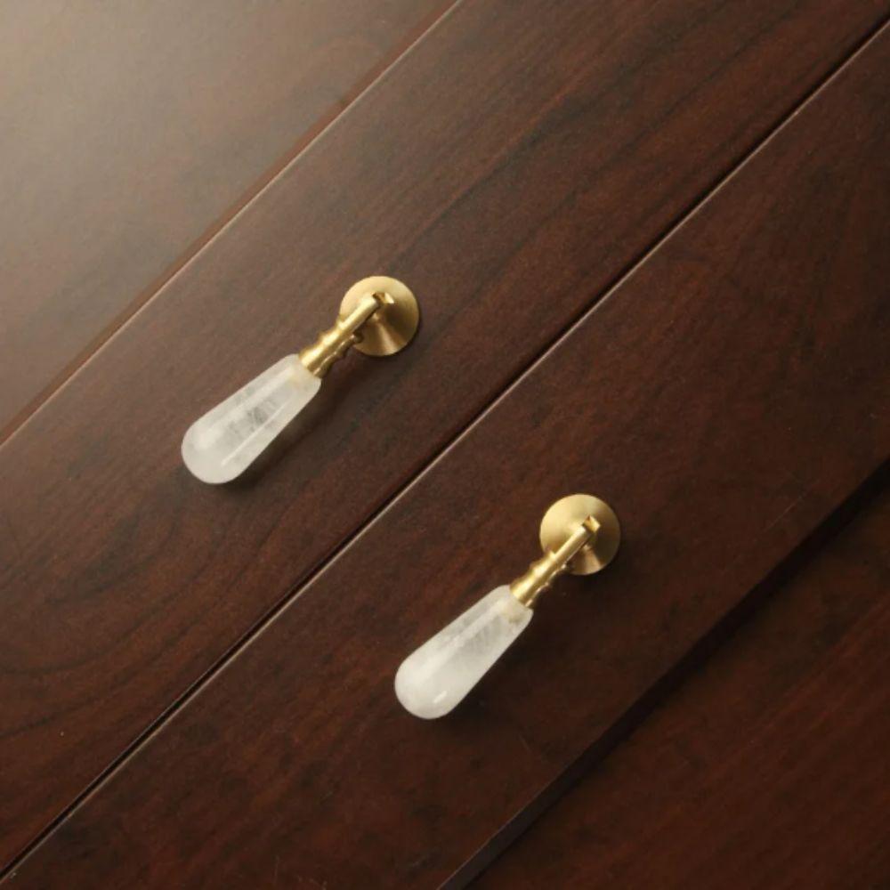 Nordic Style Crystal Pendant Handle Pink Crystal Cabinet Handles Wardrobe Pulls Kitchen Cabinets