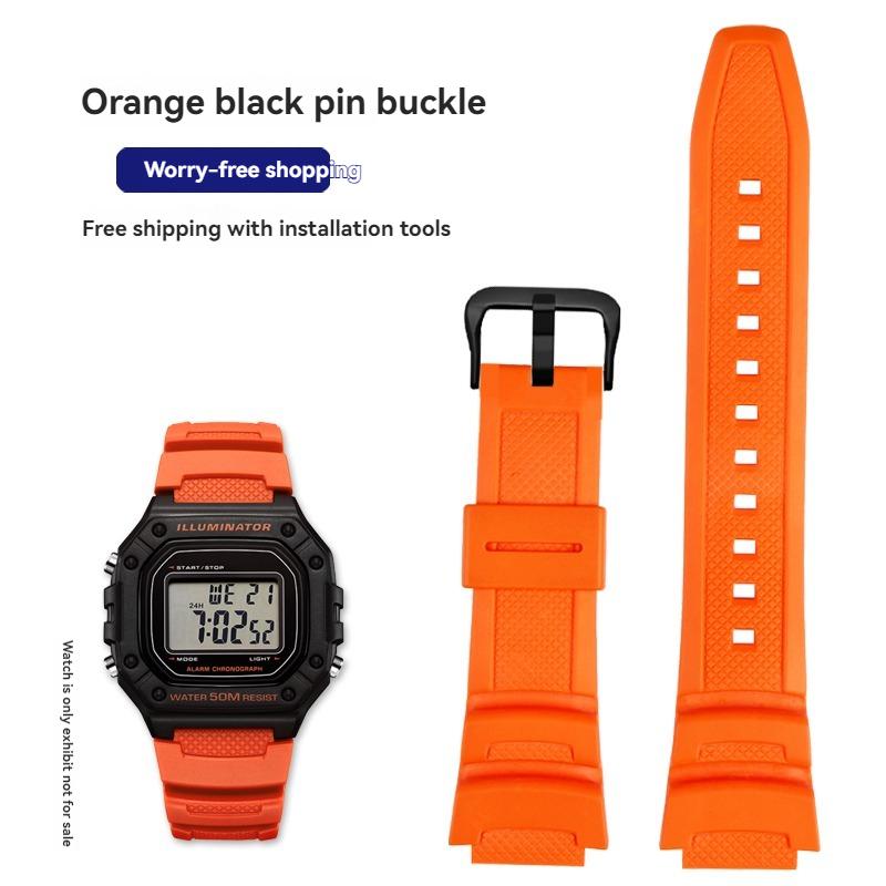 Ремешок из смолы и силикона W218H для часов Casio AE-1200 AE-1100 SGW-300 SGW-400 MRW200, Сменный ремешок, Спортивный браслет