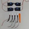 Suitable for 2024-25 Prado interior door handle lamp door bowl lamp ice blue dark blue white LED lamp non-destructive