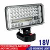 18V 7 Inch LED Working Light Work Lamp Li-ion Battery Supply for Makita 18V Battery (Batteries Not Included)