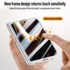 For Magsafe iPhone Duo Case Electroplating Transparent Magnetic Wireless Charging Hinge With Tempered Film Lens Holder Cover