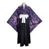 Anime Demon Slayer Kokushibo Cosplay Black Red Wig Purple Kimono Haori Uniform Helloween Christmas Party Costume