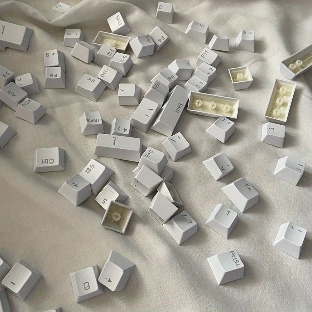 104 шт. универсальные колпачки для механической клавиатуры, эргономичные пустые колпачки для механической клавиатуры, сменные клавиши с подсветкой