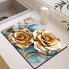 3D Floral Diatom Mud Drain Pad - Теплоизолирующий Быстросохнущий Нескользящий Коврик Для Кухни
