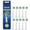 Oral-B Genuine Electric Toothbrush Replacement Brush Set, Multi-Action, EB50 RB CleanMaximizer, 10-Pack, Cross Action [Parallel Import]