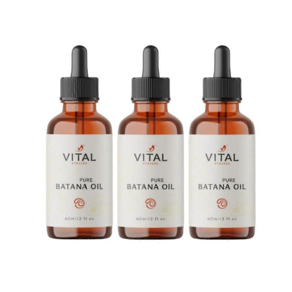 3PCS Vital Strands Organic Batana Oil for Hair Growth for All Hair Types 60ml