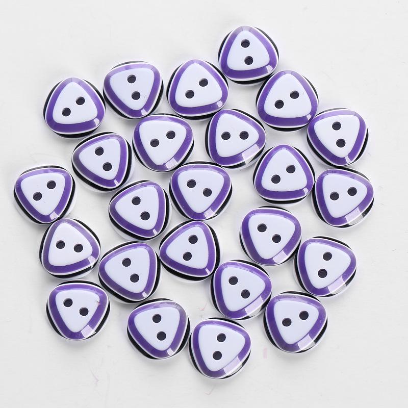 24pcs 12.5mm 2 Hole Resin Button Sewing Fit Scrapbooking Apparel Crafts Diy Decoration Mixed Color