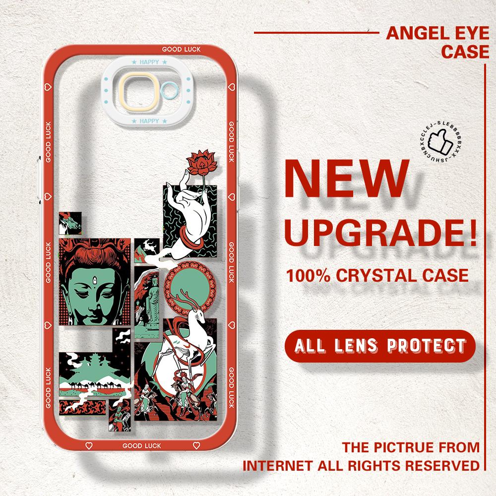 Shockproof Cartoon Painted Pattern Crystal Phone Case Transparent Soft Full Cover Camera Protection Cover for IPhone Samsung Redmi Poco Huawei Honor