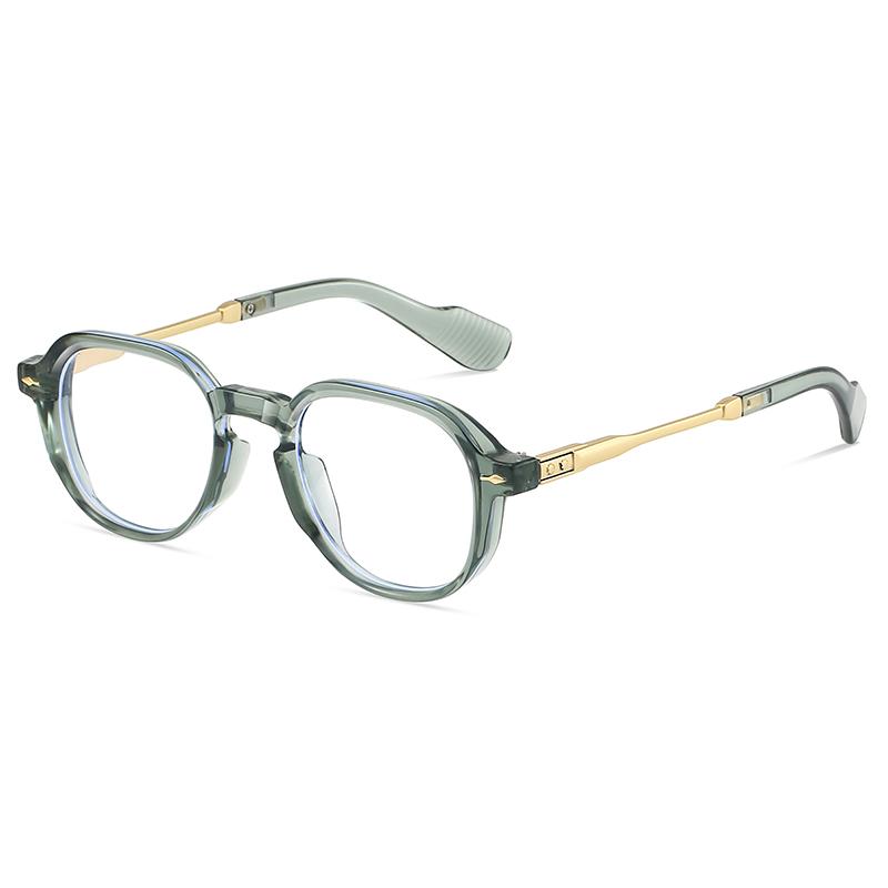 Brand High Quality New Polygon Meter Square Nail Sunglasses Anti-Blue Light Fashion Women Hip Hop Glasses Retro Sunglasses Men