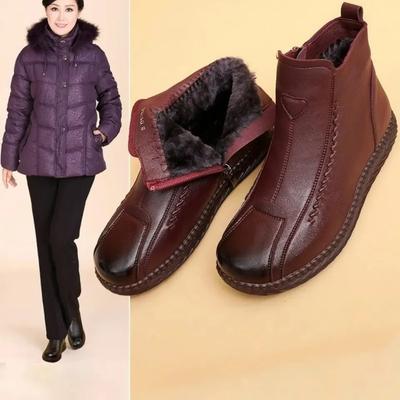 Зимняя женская обувь, хлопковая обувь, толстый бархат, плоская подошва, нескользящая, теплая женская обувь, короткие ботинки