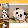 Delightful Panda Plush Mini Backpack For Girls Cozy Crossbody Bag For Children