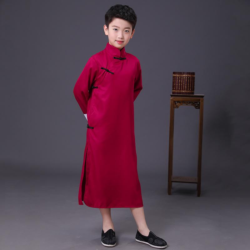 Детский и взрослый костюм ханьфу для кросстока - длинный халат в китайском стиле для фестиваля и сценического выступления
