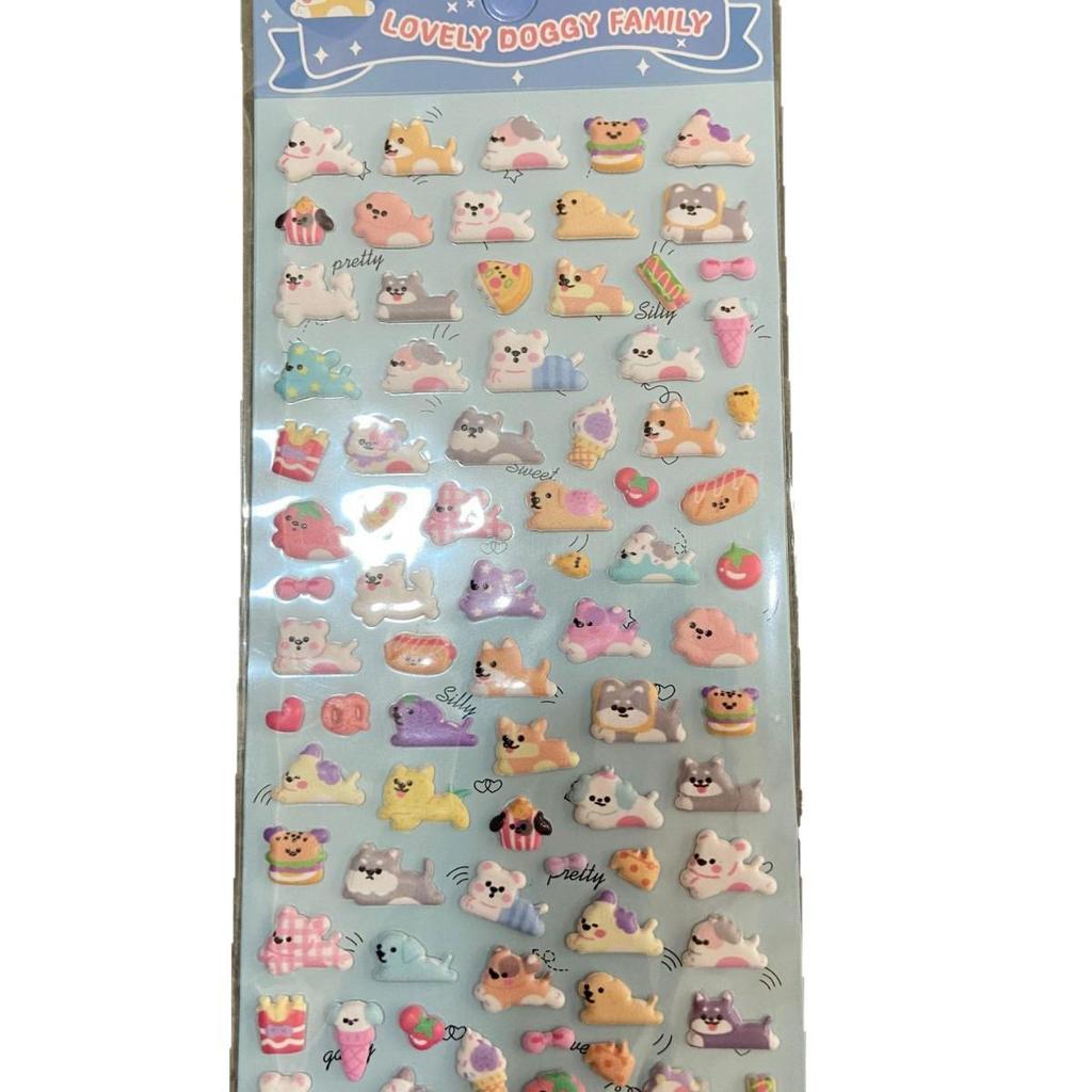 Милые мультяшные животные, пенопластовые наклейки для чехлов для телефонов и стаканов для воды