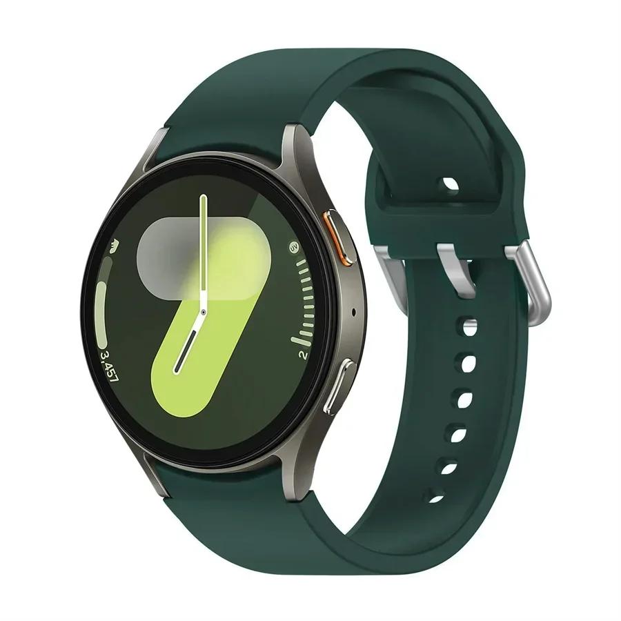 Силиконовый ремешок для Samsung Galaxy Watch 7 6 5 4 44мм 40мм 5 45мм 20мм Браслет Galaxy Watch6 4 classic 47мм 43мм 46мм 42мм ремешок