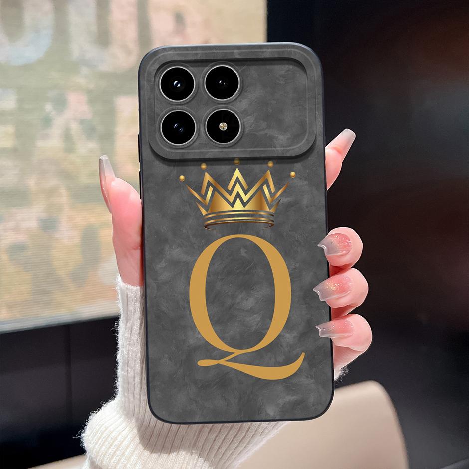 Для чехлов телефона Xiaomi Poco F8 Pro Ultra Милый панда 26 букв Ударопрочный Мягкий жидкий силиконовый чехол Для PocoF8Pro F8Ultra Fanda