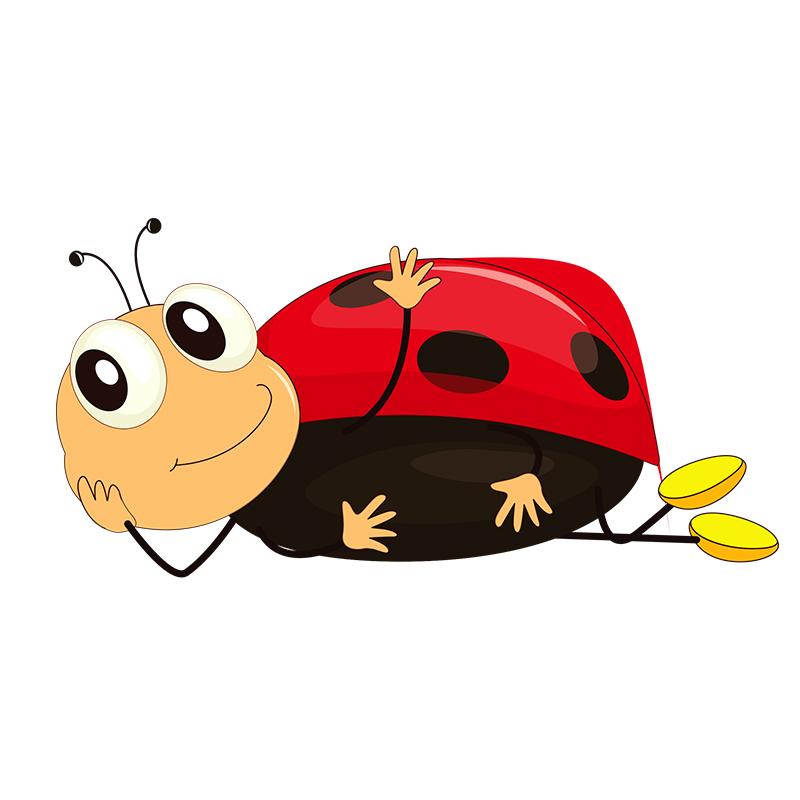 Симпатичная самоклеющаяся наклейка «Божья коровка» с мультяшными насекомыми, автомобильная наклейка, водонепроницаемые автодекоры