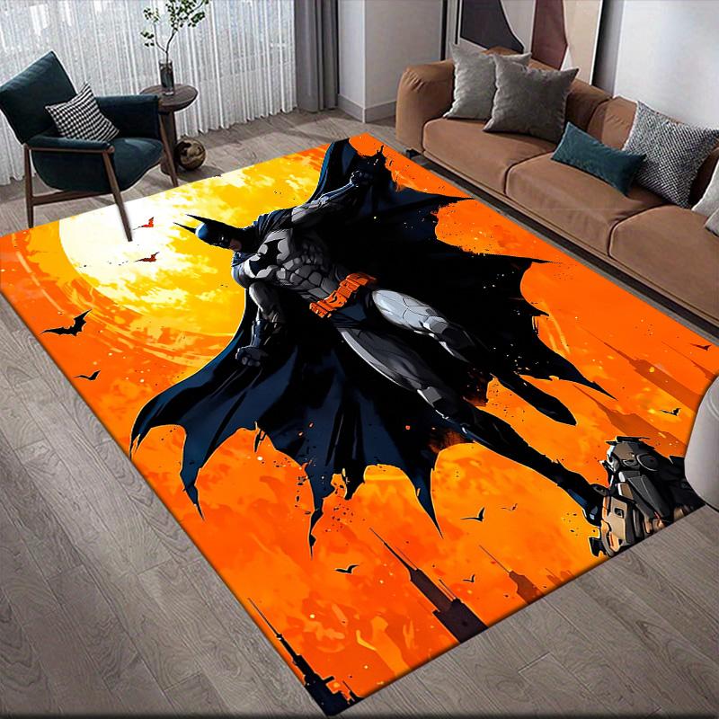 Batman with Wings Anti-Slip Rug, Rectangular Carpet for Home Bedroom & Living Space Decor