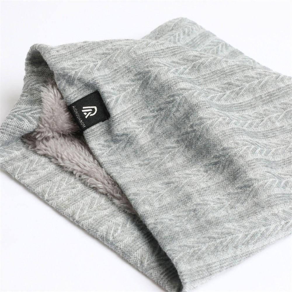 Knitted Full Face Mask Plush Warm Thick Muffler High Quality Winter Ring Scarf