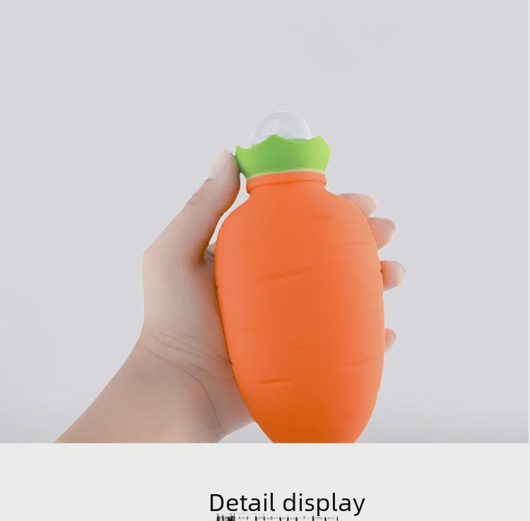 Силиконовая грелка с изображением моркови - компресс двойного назначения для разогрева в микроволновой печи: согревание и облегчение боли