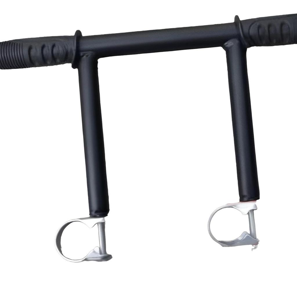 Universal Stroller Handle Extender Bar Adjustable Height Extension Armrest for Tall Parents Durable Metal Construction Fits Most Prams and Pushchairs