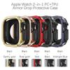 Чехол 2 в 1 для Apple Watch Series 10/9/8/7/SE/6/5/4 Ultra 46 мм 42 45 40 44 49 мм TPU + PC Ударопрочный Защитный Бампер для iwatch