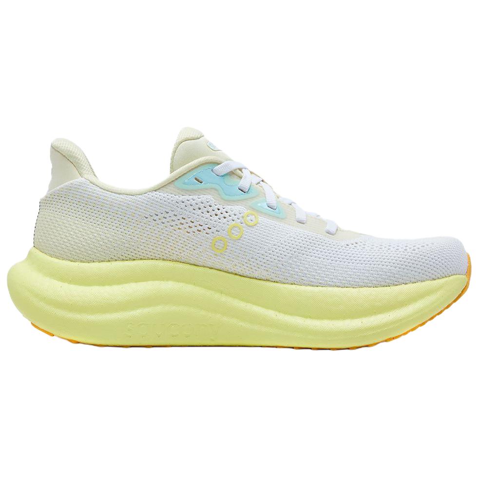 SAUCONY Triumph 23 Универсальная Удобная Амортизация Дышащие Отзывчивые Низкие Кроссовки Женские кроссовки Белый Желтый S11023-554