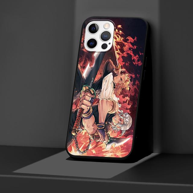 Чехол Demon Slayer Kimetsu No Yaiba для Apple Iphone 14 11 13 12 Pro Max Xr 7 8 + Se 2020 Xs 6 6s Plus 5 5S силиконовый чехол для телефона
