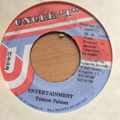 7-дюймовая пластинка TRISTAN PALMER - Entertainment none Uncle T Ямайский регги, ска и даб Б/У