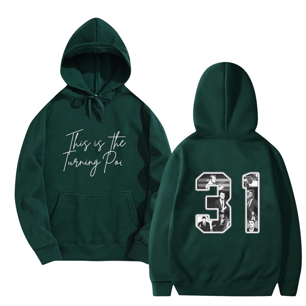 Women's And Men's Fashionable Hooded Long Sleeved Printed Casual Pullover Unisex Sweatshirt Top