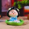 Cartoon Resin Figurine Interior Accessories Decorative Lifelike Statue Car Dashboard Ornament for