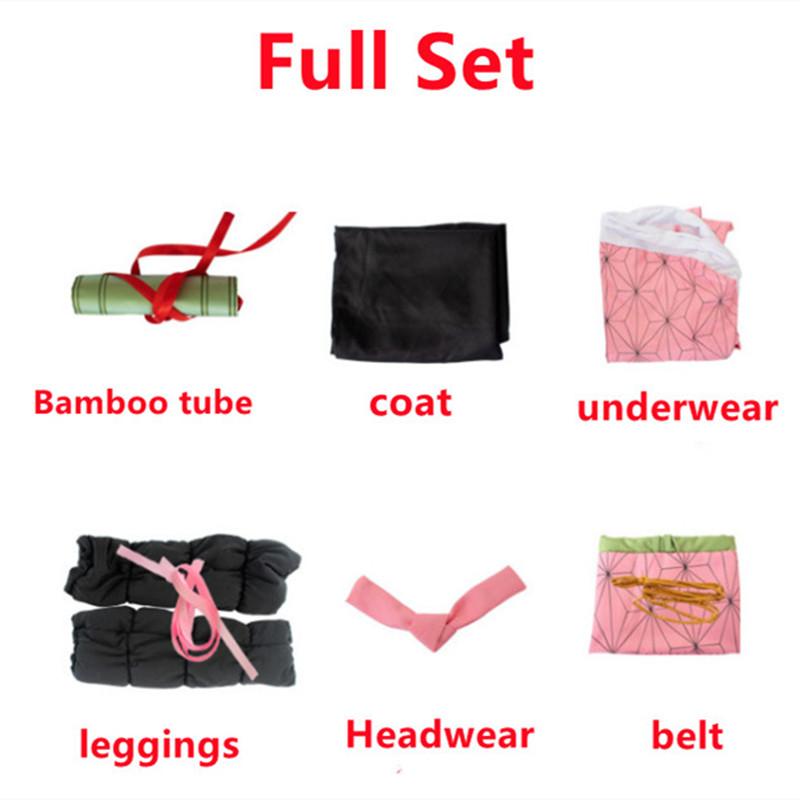 Kamado Nezuko Cosplay Anime Demon Slayers Costume Kimono Suit Women Kimetsu No Yaiba Kisatsut Halloween Carnival Praty Clothes