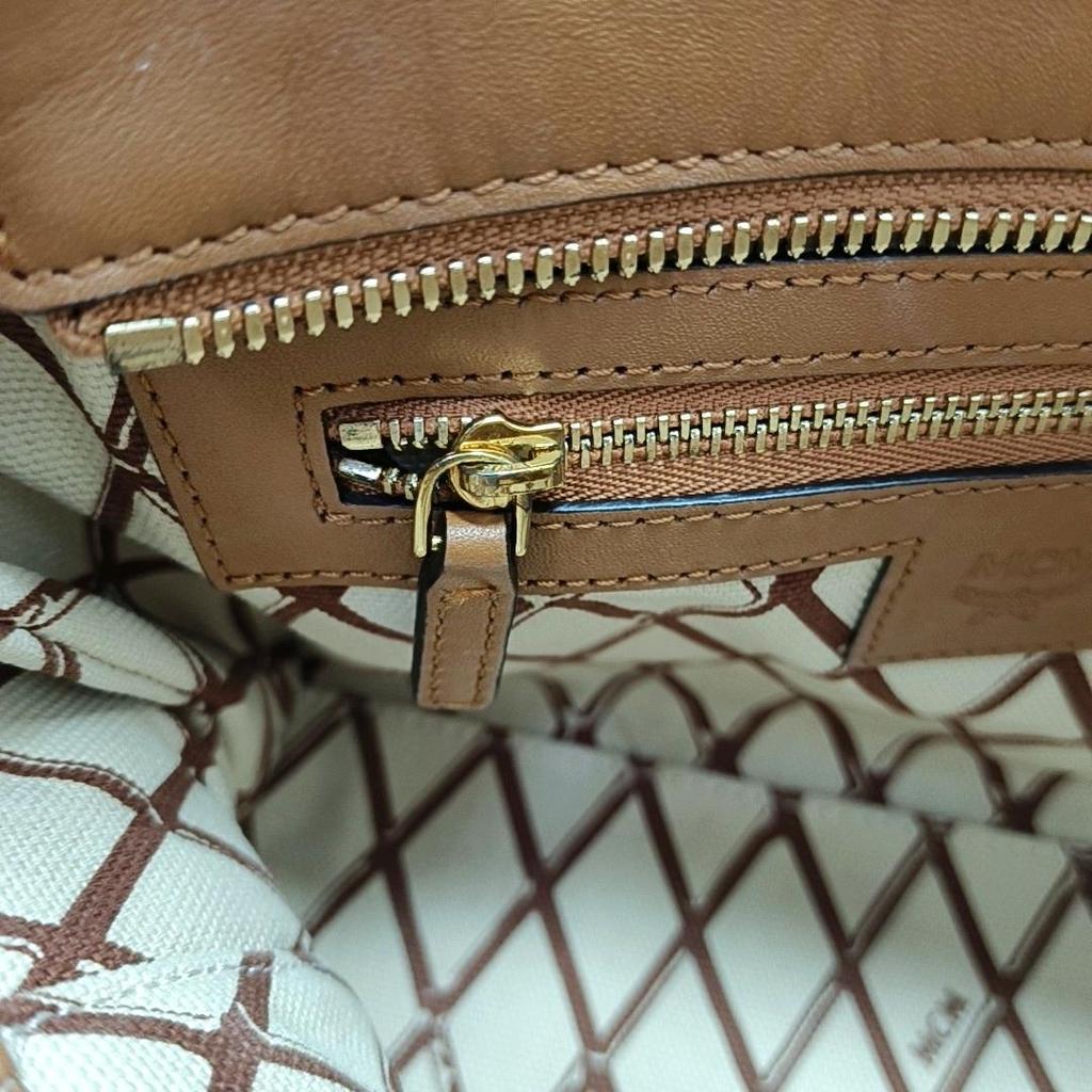 [Pre-Owned] Toni Classic Monogram Print Tote Crossbody Shopping Bag - Good #4WQ0N8