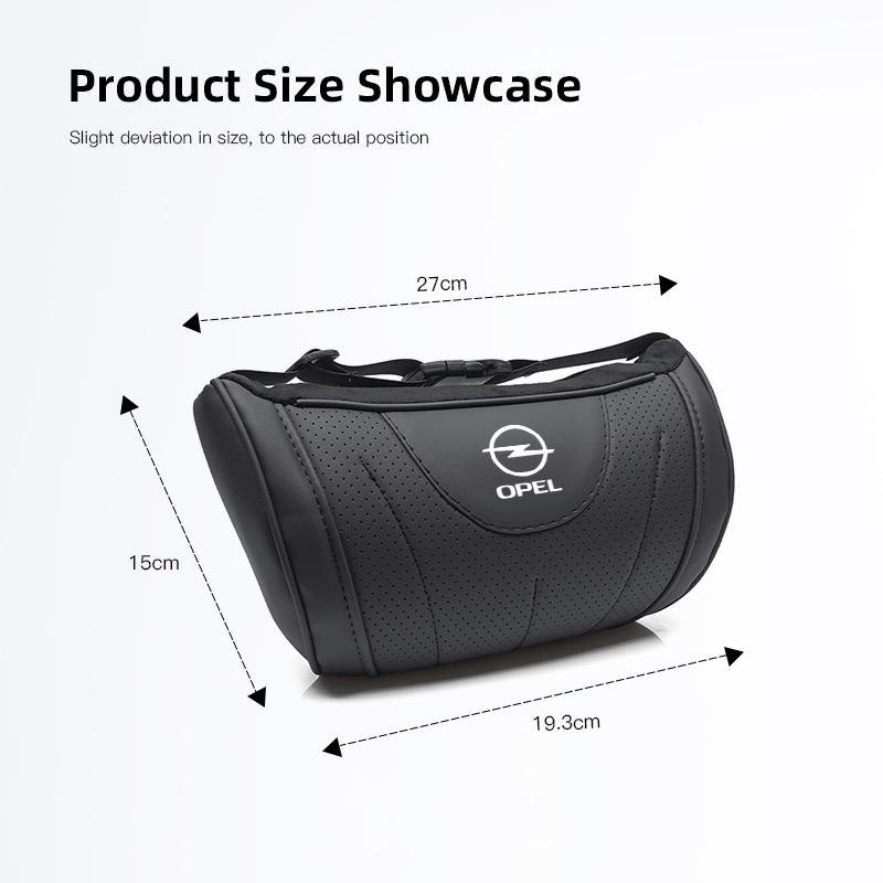 Opel Автомобильная подушка для шеи Кожаная Дышащая Мягкая Аксессуары для подголовника Для Corsa Vivaro Junior D Astra Adam OPC Vectra H G C Zafira A