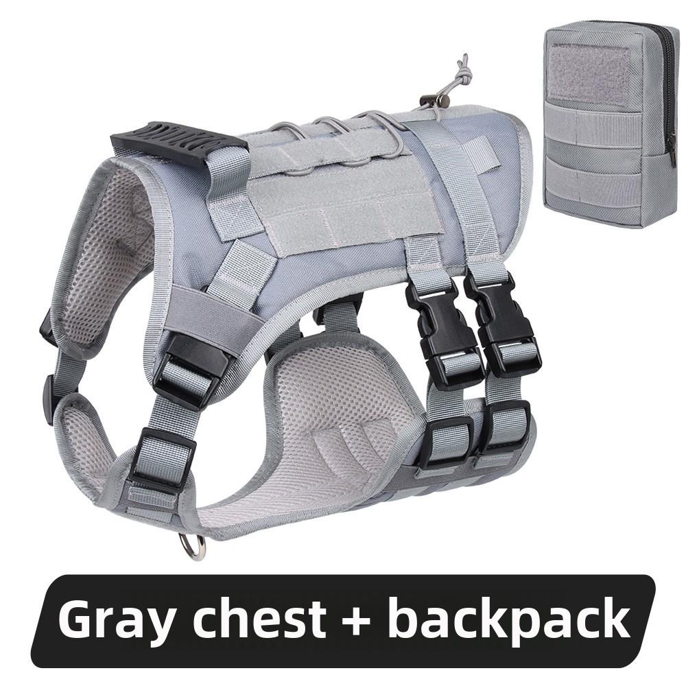 Тактический нагрудный ремень для больших собак, водонепроницаемый, взрывобезопасный, нагрудный ремень для троса, жилет для средних и больших рабочих собак
