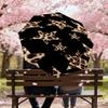 1PC Leopard Print Stars Umbrella-8-Rib Reinforced, Automatic Open, Lightweight & Durable, Cute Fashion Accessory for Outdoor, Beach or Casual Use, Bea