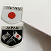 Японский флаг автомобиль металлическая наклейка на автомобиль украшение хвоста автомобиля 3D трехмерная персонализированная наклейка на кузов автомобиля наклейка с картой царапина наклейка на автомобиль