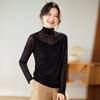 Women's High Neck Warm Slimming Long Sleeve T-Shirt - 2025 Autumn Collection