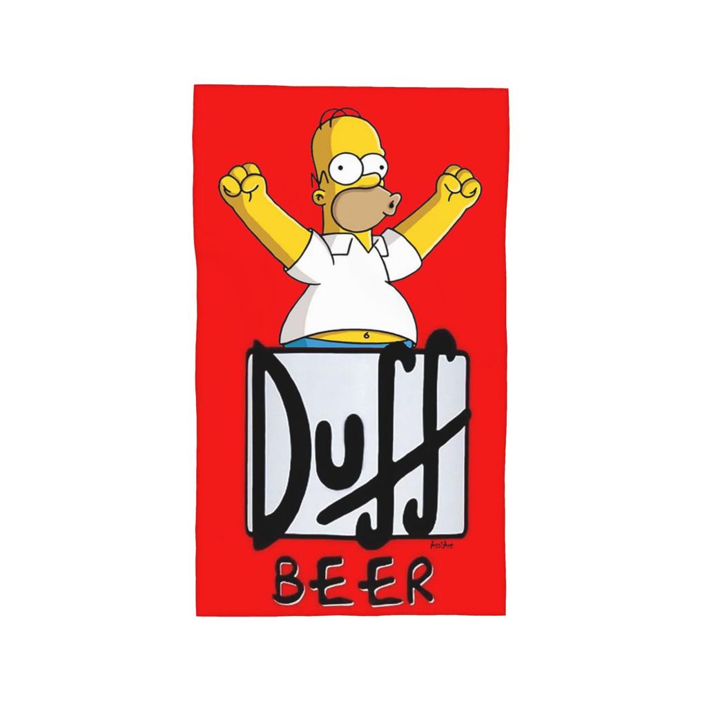 Duff Beer Soft Face Towel Quick Dry Pool Bath Cotton Towels Absorbent