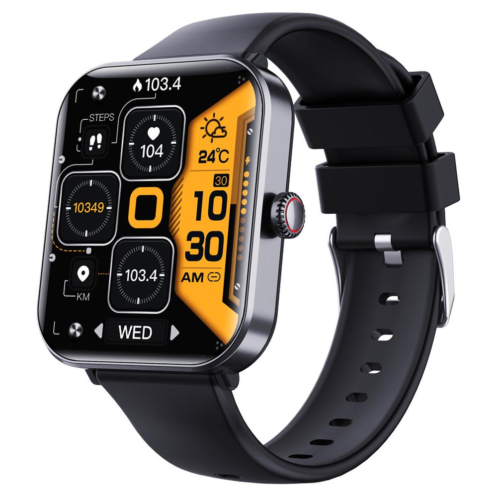 Смарт-часы F57pro с функцией измерения пульса, артериального давления, возможностью совершать звонки по Bluetooth, спортивным браслетом и силиконовым ремешком