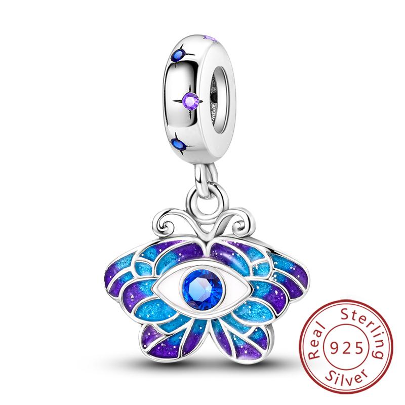 Оригинальные шармы-подвески из меди в виде светлячка, пчелы, бабочки, колибри для браслетов, женские украшения в подарок