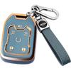 For GMC Key Fob Cover With Keychain, Key Case Shell TPU Full Protection Compatible With GMC Chevy Silverado Suburban Tahoe Acadia Terrain Yukon