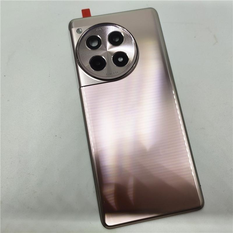 Задняя крышка корпуса телефона, крышка аккумулятора для OnePlus 12R, задняя часть + рамка камеры со стеклянной линзой + клейкий корпус