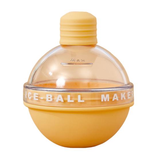 Силиконовый лоток для льда для виски, большой круглый генератор кубиков льда с крышками для коктейлей, бурбона и напитков, легкосъемные сферические формы для кубиков льда