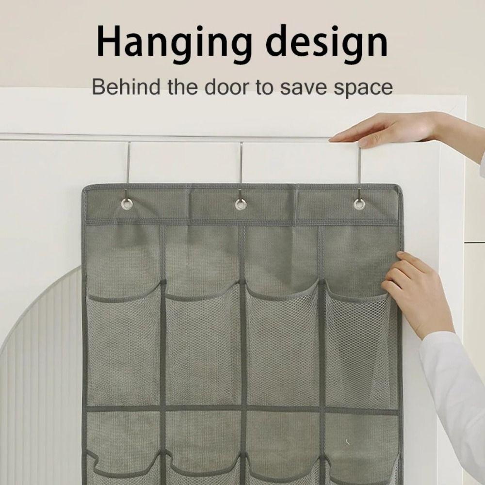 24/28 больших карманов, сетчатые карманы для обуви, тканевый органайзер для шкафа, прочный держатель с 3 металлическими крючками, сумка для подвешивания в гардеробе