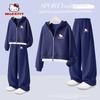 Hello Kitty Girls' Spring Outfit 2026 New Navy Blue Fashionable Sports Two-Piece Set Children's Clothing Spring