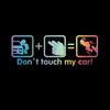 Наклейка на стеклянный корпус Не трогайте мою машину Мультяшные самоклеящиеся наклейки Персонализированные светоотражающие подсказки Красочные наклейки на автомобиль