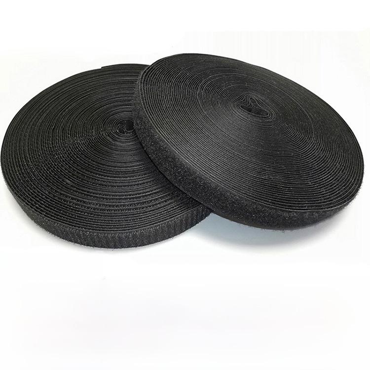 Цветная черно-белая нейлоновая лента-липучка для одежды и обуви 