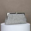 2026 Dinner bag handmade rhinestone button evening bag clutch bag banquet bag diamond dinner bag